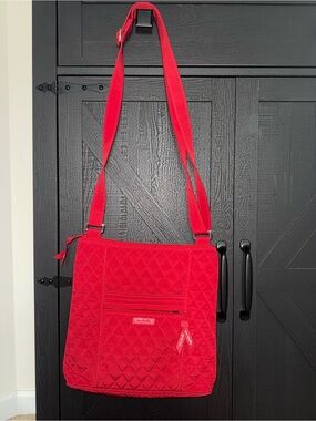 Vera Bradley Bright Red Quilted Crossbody Bag